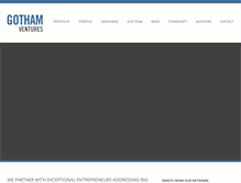 Tablet Screenshot of gothamvc.com